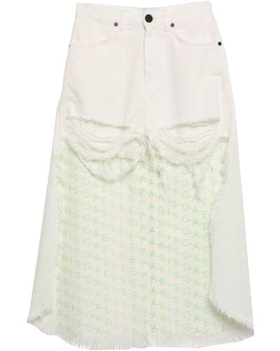 Gaelle Paris Denim Skirt - White