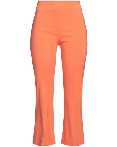 Avenue Montaigne Cropped Trousers - Orange