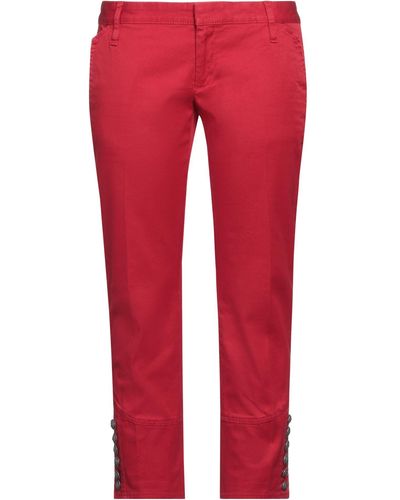 DSquared² Pantaloni Cropped - Rosso