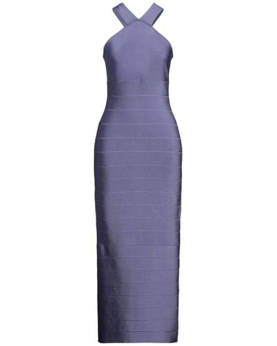 Hervé Léger Midi Dress - Purple
