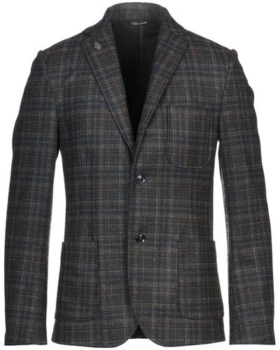 Grey Daniele Alessandrini Suit Jacket - Grey
