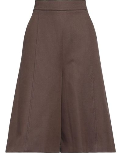 Max Mara Cropped Trousers - Brown