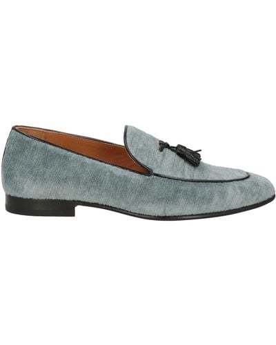 Tom Ford Pastel Loafers Leather, Textile Fibers - Gray