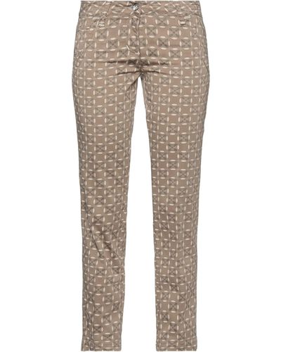 Jacob Coh?n Khaki Trousers Cotton, Elastane - Grey