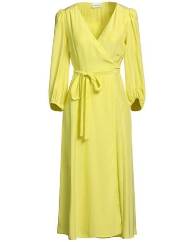 P.A.R.O.S.H. Midi Dress - Yellow