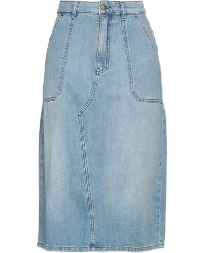 Ba&sh Denim Skirt - Blue