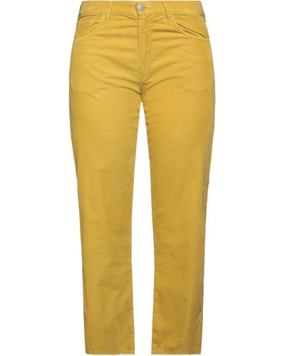 Massimo Alba Cropped Pants - Yellow