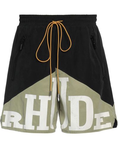 Rhude Shorts & Bermuda Shorts Cupro, Cotton - Black