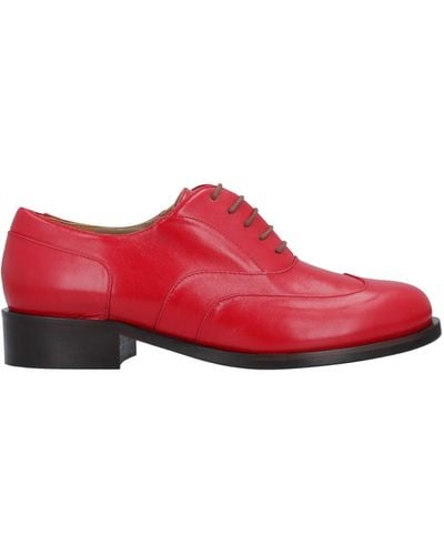 Delpozo Lace-up Shoes - Red