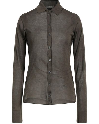 Cruciani Military Shirt Cotton - Black