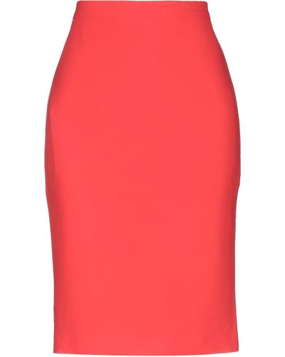 Boutique Moschino Midi Skirt - Orange