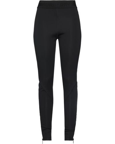 Burberry Ladies Black Charente Crystal Fringed Stretch Jersey Leggings