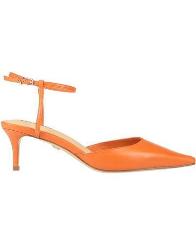 Lola Cruz Court Shoes - Orange