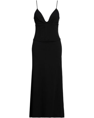 FEDERICA TOSI Maxi Dress Cotton - Black