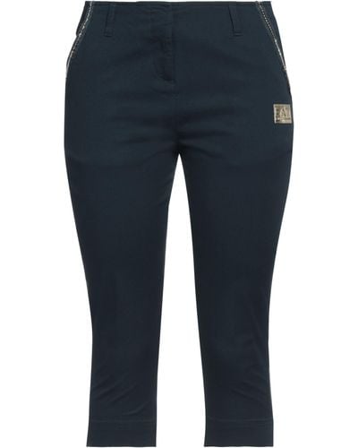 EA7 Cropped Trousers - Blue