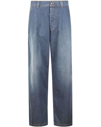 Maison Margiela Pantalon en jean - Bleu