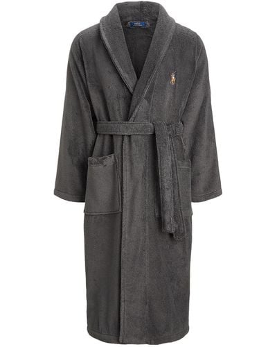 Ralph Lauren Polo Shawl Collar Robe - Grey