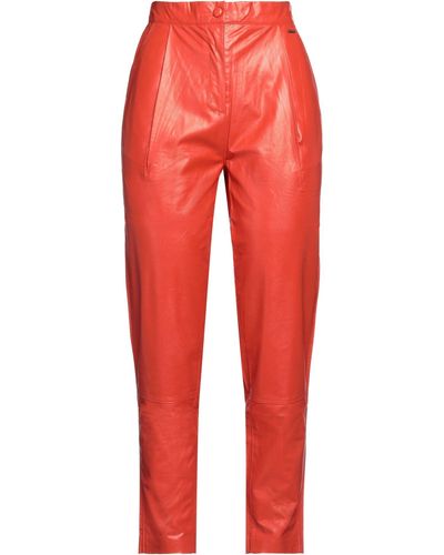 LE COEUR TWINSET Trouser - Red