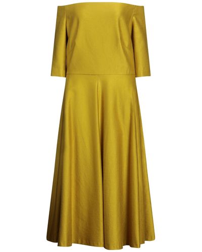 Martin Grant Midi Dress - Yellow
