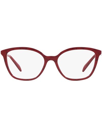 Prada Montura de gafas - Rojo