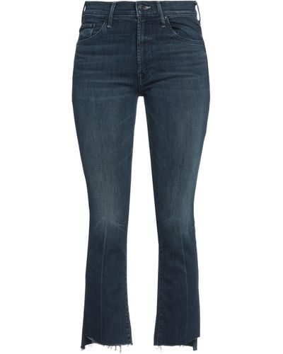 Mother Cropped Jeans - Blau