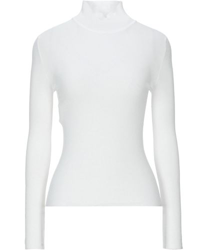 Alberta Ferretti Col roulé - Blanc