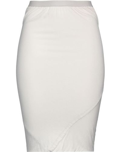 Rick Owens Lilies Midi Skirt - White