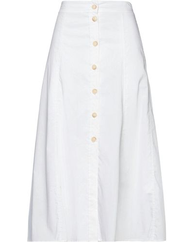 Semicouture Midi Skirt - White
