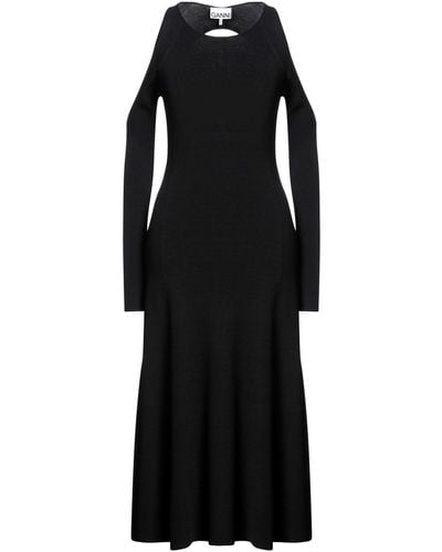 Ganni Midi Dress - Black