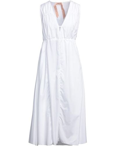 N°21 Midi Dress - White