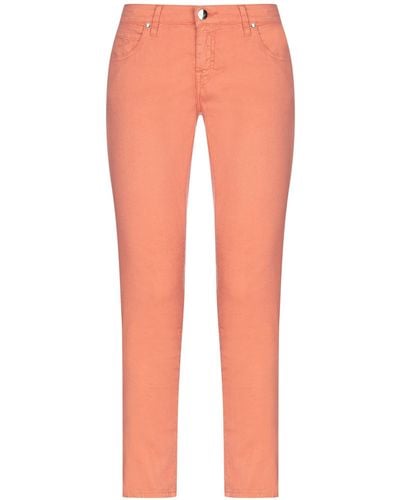 Jacob Coh?n Jeans Cotton, Linen, Elastane - Orange