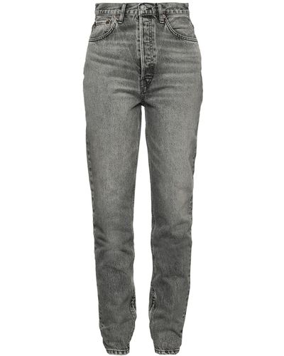 RE/DONE Pantalon en jean - Gris