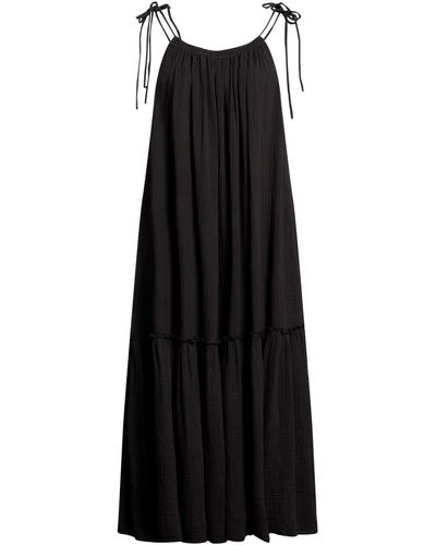 Leon & Harper Maxi-Kleid - Schwarz