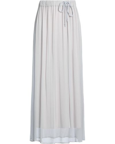 Jucca Lilac Maxi Skirt Viscose - White