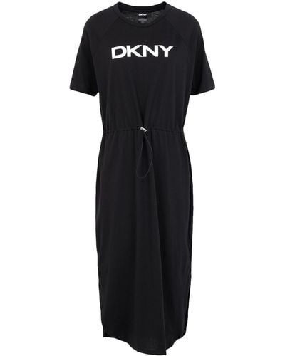DKNY Vestido midi - Negro