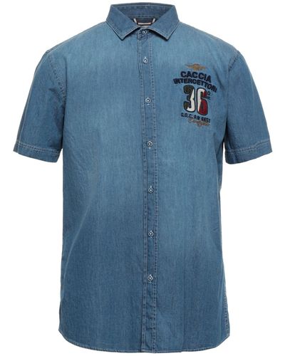 Aeronautica Militare Denim Shirt - Blue