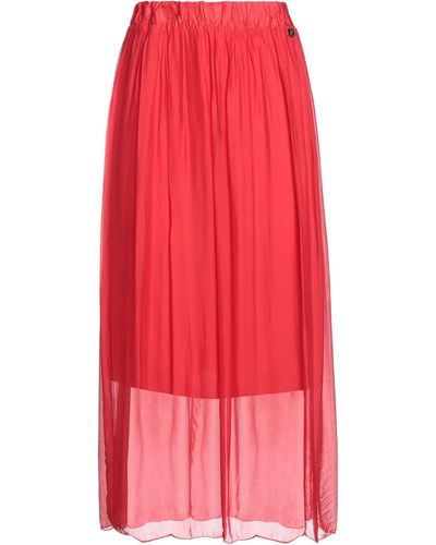 Just For You Midi Skirt - Red