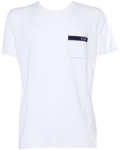 Fay T-shirts - Weiß