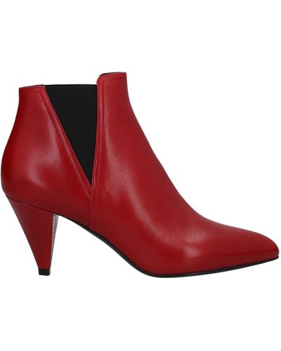 Celine Ankle Boots - Red