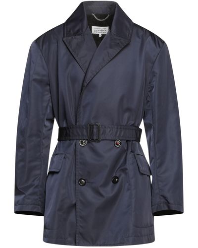 Maison Margiela Overcoat & Trench Coat - Blue