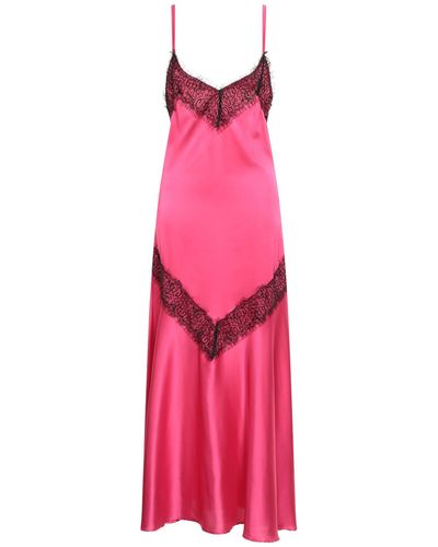 Gaelle Paris Fuchsia Maxi Dress Polyester - Pink