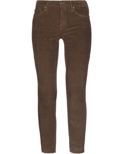 Mother Casual Trouser - Brown