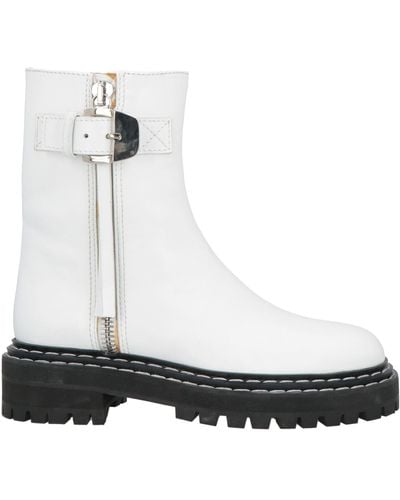 Proenza Schouler Ankle Boots Calfskin - White