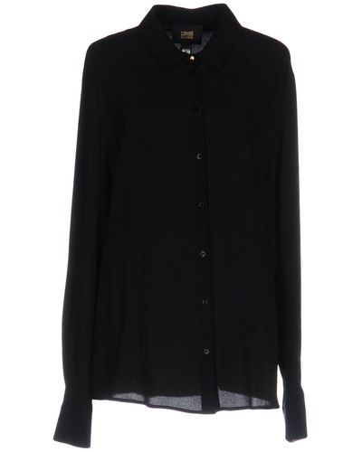 Class Roberto Cavalli Shirt Acetate, Silk, Polyester - Black