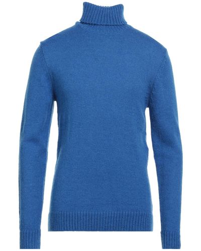 Frankie Morello Rollkragenpullover - Blau