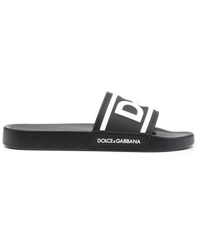 Dolce & Gabbana Herren gummi sandalen - Schwarz