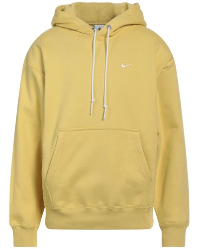 Nike Solo Swoosh Hooded Sweatshirt Yellow