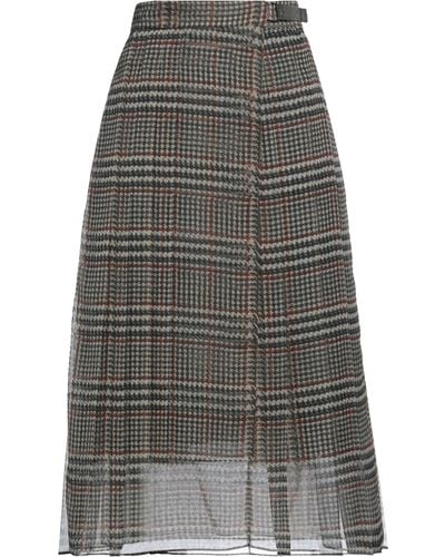 Brunello Cucinelli Midi Skirt - Gray