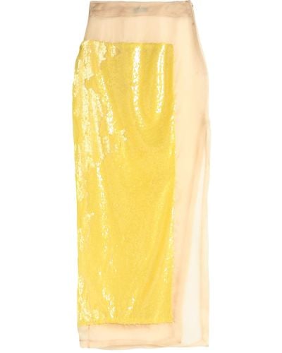 A.W.A.K.E. MODE Midi Skirt - Yellow