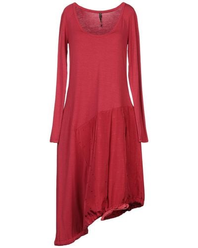 Manila Grace Midi Dress - Red